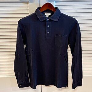 Sunspel x WM Brown LS Riviera Polo: XS, Navy